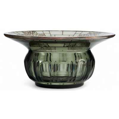 Ваза в стиле Ар-деко Богемия 1920-1930 гг