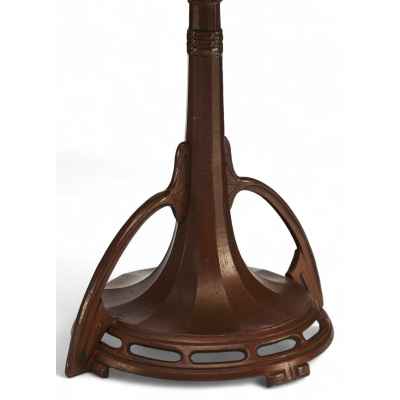 Ваза из цветного стекла с плавными краями Европа Начало XX века