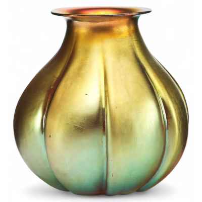 Ваза «Луковица» Богемия 1900-е гг