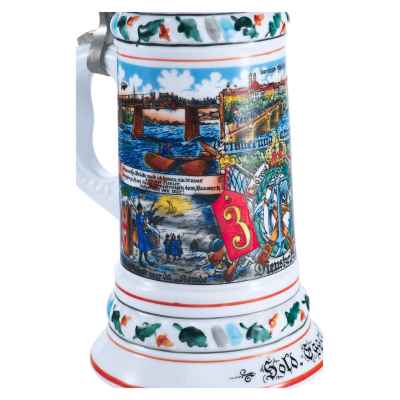 Пивная кружка резервиста «В память о службе» для 3-го Баварского инженерного полка Германия Середина XX века