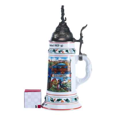 Пивная кружка резервиста «В память о службе» для 3-го Баварского инженерного полка Германия Середина XX века