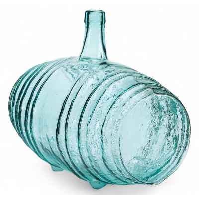 Штоф-бочонок зеленоватого оттенка Россия конец XIX — начало XX вв