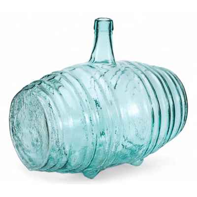 Штоф-бочонок зеленоватого оттенка Россия конец XIX — начало XX вв