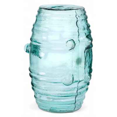 Штоф-бочонок зеленоватого оттенка Россия конец XIX — начало XX вв