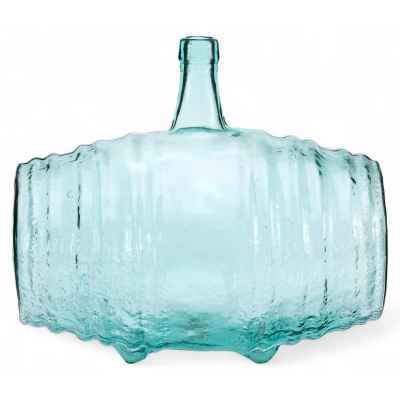 Штоф-бочонок зеленоватого оттенка Россия конец XIX — начало XX вв