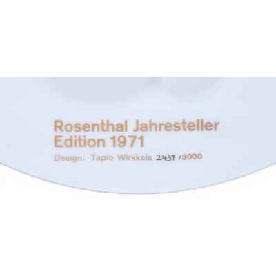 Декоративная тарелка Розенталь, Германия Розенталь, Германия 1971