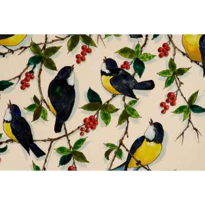 Тарелка «Синицы» Керамическая фабрика бр. Шуц, Либоже, Моравия Начало XX века