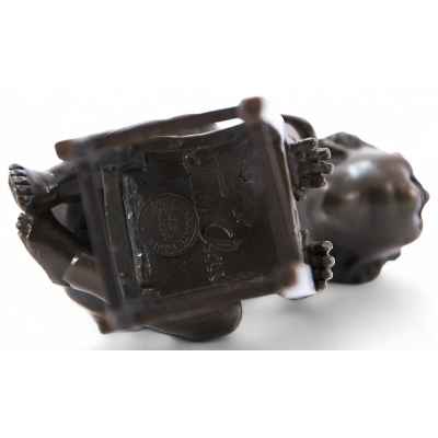 Скульптура «Ребенок на табурете», бронза Франция Первая четверть XX века