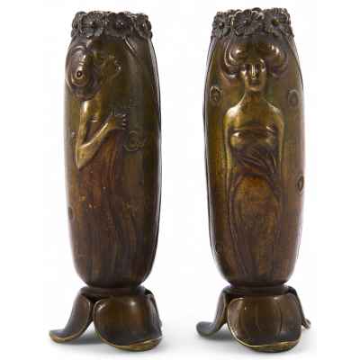 Парные вазы «Цветочные феи» Европа начало ХХ века