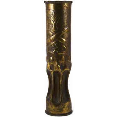 Ваза из гильзы от артиллерийского снаряда 1916 года. Франция 1916