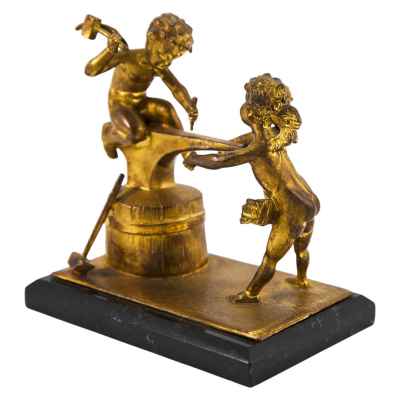 Скульптурная композиция «Кузнецы-амуры» Франция первая четверть ХІХ века