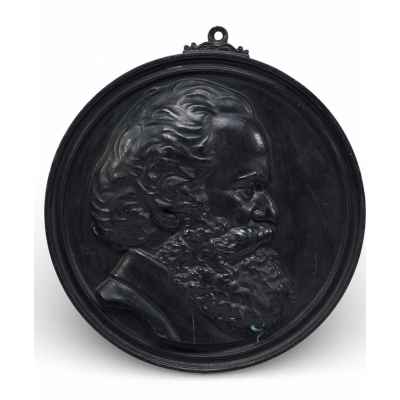 Барельеф портрет К. Маркса Касли 1939 г. Каслинский чугунолитейный завод 1930-1940-гг