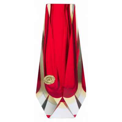 Ваза «Алый кристалл» Ѵ.М.Р. Cristal, Мурано. Мурано 1970-гг