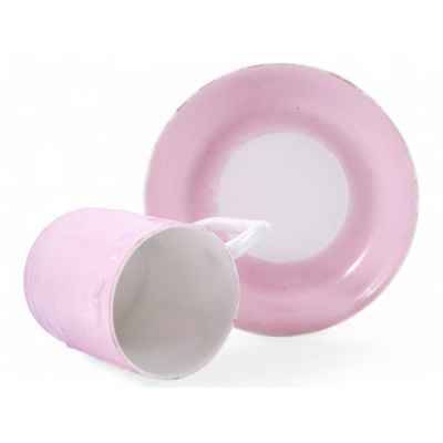 Чайная пара розового цвета Россия Начало XX века