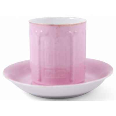 Чайная пара розового цвета Россия Начало XX века