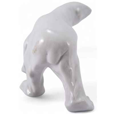 Статуэтка Идущий белый медведь фарфор, ЛФЗ СССР 1950-60-гг. Ленинград, ЛФЗ 1950-60-гг