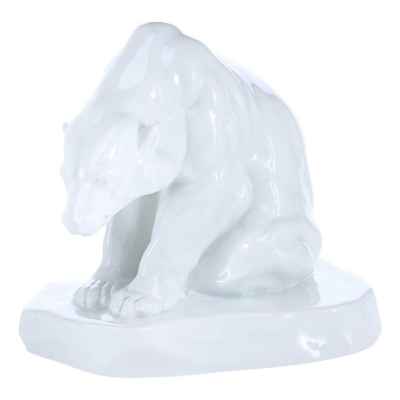 Медведь за ловлей рыбы фарфор, Херенд (Herend) Венгрия 1930-е гг. H-19,5 см. Херенд, Венгрия 1930-гг
