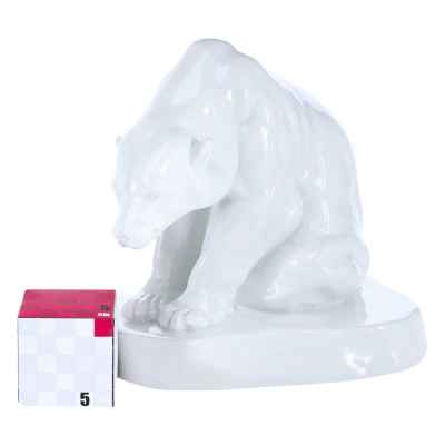 Медведь за ловлей рыбы фарфор, Херенд (Herend) Венгрия 1930-е гг. H-19,5 см. Херенд, Венгрия 1930-гг