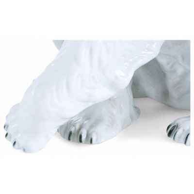 Скульптура Белый медведь фарфор, Royal Dux Чехословакия 1946-90 гг. Н-26,5 см. Чехословакия 1946-1990 гг