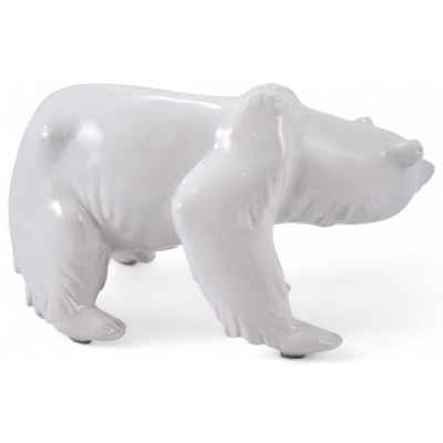 Скульптура Медведь фарфор, Берлинская кор. фабр. (Berlin Royal P. M.) 1950 г.  Н-14,5 см. Берлин последняя четверть XX века