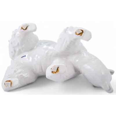 Скульптура Медведь фарфор, Берлинская кор. фабр. (Berlin Royal P. M.) 1950 г.  Н-14,5 см. Берлин последняя четверть XX века