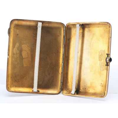 Портсигар серебряный с клеймом Москва 