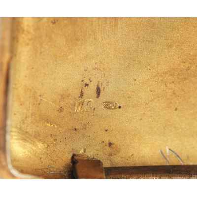 Портсигар серебряный с клеймом Москва 