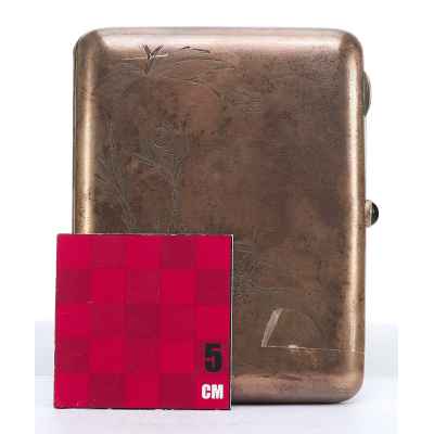 Портсигар серебряный с клеймом Москва 