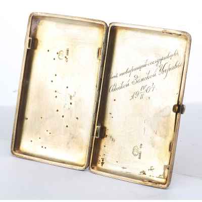 Портсигар, Москва. Серебро Москва начало ХХ века