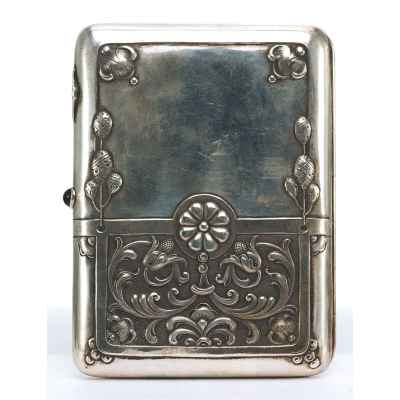 Портсигар серебряный. 1908 —1926 гг. Москва Москва 1908 —1926 гг