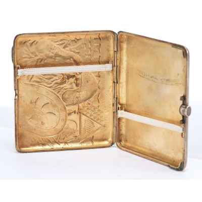 Портсигар «Богатырь» Москва, Россия 1927-1946 гг