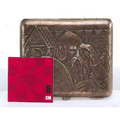 Портсигар «Богатырь» Москва, Россия 1927-1946 гг