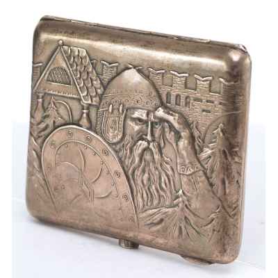 Портсигар «Богатырь» Москва, Россия 1927-1946 гг