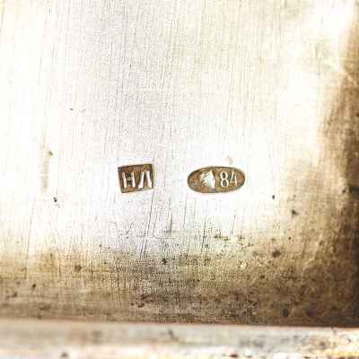 Портсигар «На охоте» Москва, Россия 1908-1926 гг