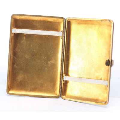 Портсигар с цветком Москва, Россия 1899-1908 гг