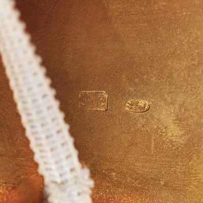 Портсигар с цветком Москва, Россия 1899-1908 гг