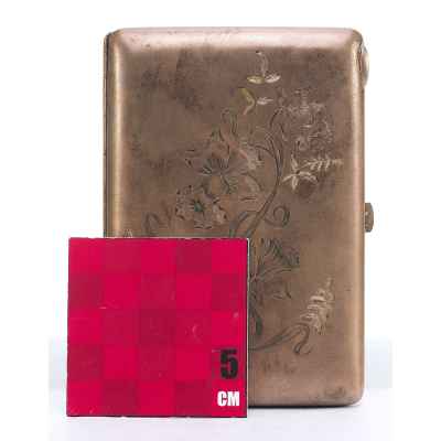 Портсигар с цветком Москва, Россия 1899-1908 гг