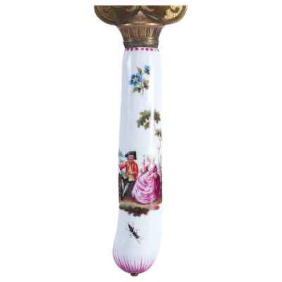 Кабинетный нож для бумаг и писем фарфор, слон. кость Германия XIX в. Н-39 см. Германия Конец XIX века