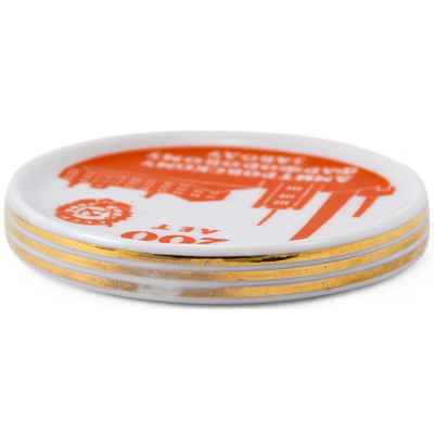 Юбилейная плакетка «200 лет Дмитровскому фарфоровому заводу» Дмитровский фарфоровый завод (Вербилки) 1966