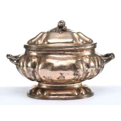 Супница серебро 800 Франция конец XVIII в