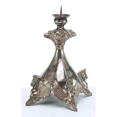 Подсвечник с пегасами Европа Последняя четверть XIX века