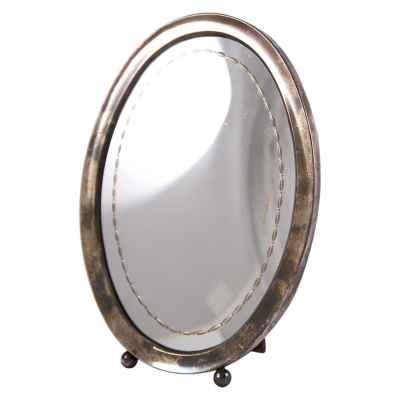Настольное зеркало, серебро 915 Испания Середина XX века