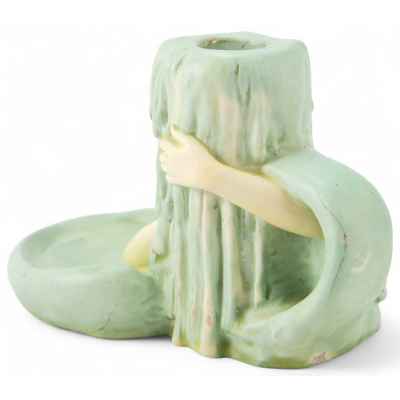 Подсвечник «Водяная нимфа» фабрика А, Фёрстера, Австро-Венгрия до 1906 г