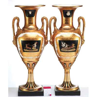 Вазы парные «Медея и Амур» Германия XX век