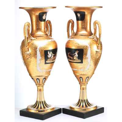 Вазы парные «Медея и Амур» Германия XX век