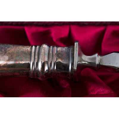 Набор столовых приборов Эгоист серебро 800 пр. Adolf Zimmer Австрия кон. XIX в. Вена, Австро-Венгрия конец XIX - начало XX вв