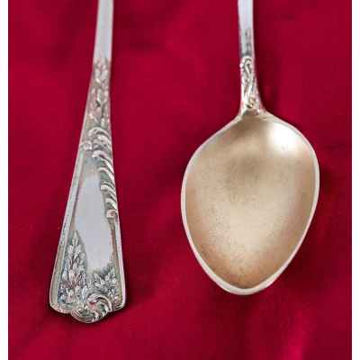 Набор серебряных чайных ложек 800 пр. 132 гр. Германия нач. ХХ в. Ганау (?), Германия Начало XX века