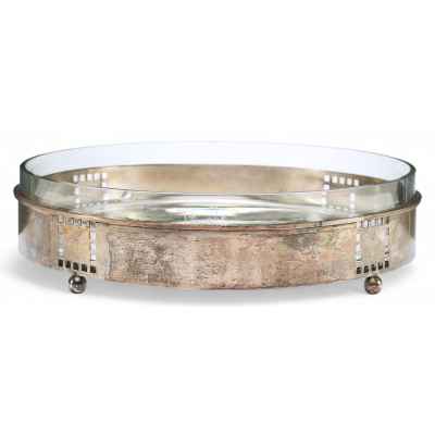 Ваза для фруктов в серебряной оправе Австро-Венгрия конец XIX— первая четверть XX вв