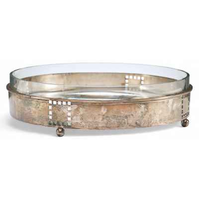 Ваза для фруктов в серебряной оправе Австро-Венгрия конец XIX— первая четверть XX вв