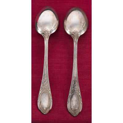 Набор чайных ложек серебро 800 пр. 165,5 гр. Австрия после 1922 г. Вена (Австрия) после 1922 г